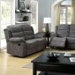 Millville Reclining Sofa CM6173GY in Gray Fabric w/Options