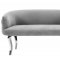 Adina Loveseat TOV-S73 in Grey Velvet Fabric by TOV Furniture