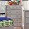 Carus 4Pc Youth Bedroom Set CM7904GY in Gray w/Options