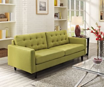 Empress Sofa in Wheatgrass Fabric by Modway w/Options [MWS-1011 Empress Wheatgrass]