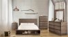 Coimbra CM7623BC Bedroom in Natural Rustic w/Bookcase Footboard