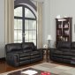 U8305 Motion Sofa in Seal Bonded Leather by Global w/Options