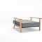 Splitback Sofa Bed in Gray w/Frej Arms by Innovation w/Options