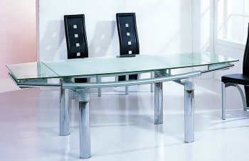 DT833 Dining Table by Beverly Hills w/Glass Top [BHDS-DT833]