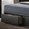 300245Q Briana Upholstered Bed in Black by Coaster