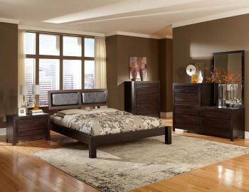 2205 Danika Bedroom by Homelegance in Ebony w/Options [HEBS-2205 Danika]