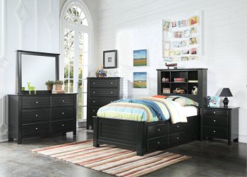 Mallowsea Youth Bedroom 30390 in Black by Acme w/Options [AMKB-30390 Mallowsea]