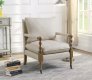 903058 Set of 2 Accent Chairs in Beige Fabric by Coaster