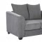 U9196 Sofa & Loveseat Set in Gray Chenille by Global w/Options