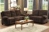 8514 Auburn Sofa Chocolate Microfiber by Homelegance w/Options