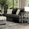 Xochitl Sofa SM4130 in Dark Grey Chenille Fabric w/Options