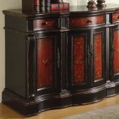 Antique Black Finish Stylish Contemporary Cabinet