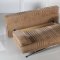 Soft Brown Microfiber Modern Convertible Sofa Bed w/Storage