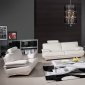 White Bonded Leather 7380 Sofa w/Optional Loveseat & Chair