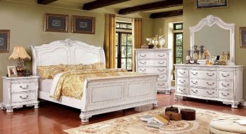 Isidora Bedroom CM7799WH in Antique White w/Options [FABS-CM7799WH-Isidora]