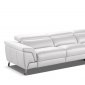 Azur Reclining Sofa in White Full Leather by VIG