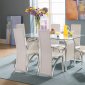 Contemporary Chrome & Faux Leather Dinette w/Optional Chairs