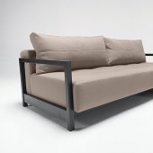 Grey, Sand or Olive Fabric Modern Convertible Sofa Bed