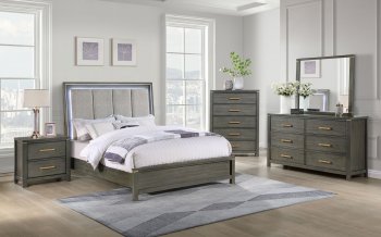 Kieran Bedroom Set 5Pc 224741 in Gray by Coaster [CRBS-224741 Kieran]