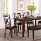 Mary 6Pc Dinette Set w/Side Chairs & Bench