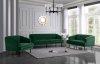 Rory Sofa 689 in Green Velvet Fabric by Meridian w/Options