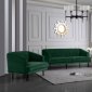 Rory Sofa 689 in Green Velvet Fabric by Meridian w/Options