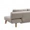 Smart Sofa Bed Convertible in Light Grey Fabric by ESF