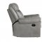 Aram Sofa 8206GRY in Gray Faux Leather by Homelegance