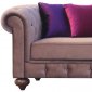 Chester Sofa in Brown Fabric by Casamode w/Options