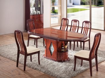 DT45 Dining Table in Dark Brown Two-Tone by Pantek w/Options [PKDS-DT45]