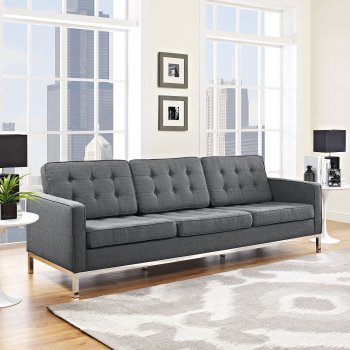 Loft EEI-2052-DOR Sofa in Gray Fabric by Modway w/Options [MWS-EEI-2052-DOR-Loft]