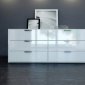 MD321-DR-LAQ Thompson Dresser by Modloft in White Lacquer