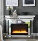 Noralie Fireplace w/Bluetooth AC00510 in Mirrored by Acme