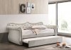 Adkins Daybed 39430 in Beige Linen by Acme w/Trundle