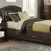 Avalon Youth Bedroom 4Pc Set 505-YBR-T1S Dark Truffle by Liberty