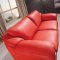 8080 Sofa in Red Leather by ESF w/Optional Loveseat & Chair