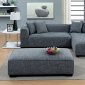 Jaylene Sectional Sofa CM6120 in Gray Linen Fabric w/Options