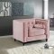 Taylor Sofa 642 in Pink Velvet Fabric by Meridian w/Options