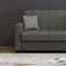 Melbourne Sofa Bed & Loveseat Set in Charcoal Fabric