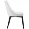 Viscount Dining Chair Set of 2 in White Vinyl by Modway