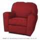 Red Fabric Elegant Modern Rocker Recliner