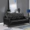 Moira Sofa 511131 in Black Leatherette by Coaster w/Options