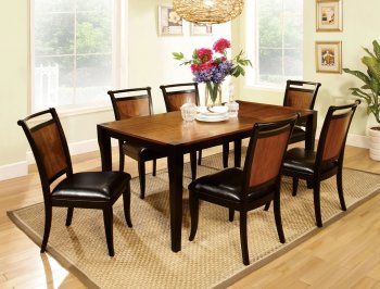 CM3034T Salida I Dining Room 7Pc Set in Two-Tone Acacia & Black [FADS-CM3034T Salida I]