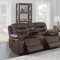 Flamenco Motion Sofa 610201 in Brown by Coaster w/Options