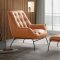 Zusa Accent Chair & Ottoman AC02379 Sandstone Leather by Acme