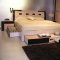 Beige and Wenge Gloss Finish Modern Bedroom Set