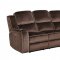 U8087 Power Reclining Sofa in Brown Velvet by Global w/Options