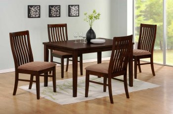 2435-48 Hale Dining Table by Homelegance in Walnut w/Options [HEDS-2435-48 Hale]