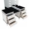 Talei Vanity Set 930244 in White & Black by Coaster w/Stool