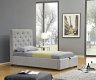 Prague Upholstered Kids Storage Bed in Light Grey Fabrc by J&M